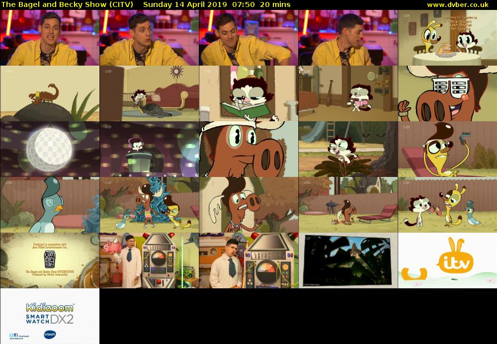 The Bagel and Becky Show (CITV) Sunday 14 April 2019 07:50 - 08:10