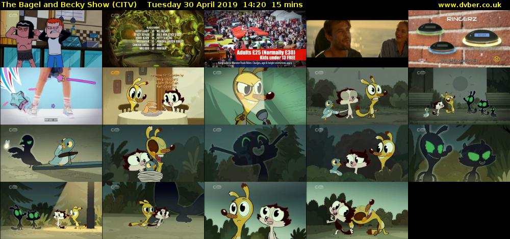 The Bagel and Becky Show (CITV) Tuesday 30 April 2019 14:20 - 14:35