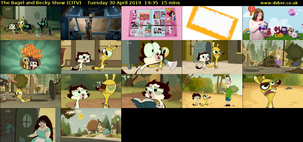 The Bagel and Becky Show (CITV) Tuesday 30 April 2019 14:35 - 14:50