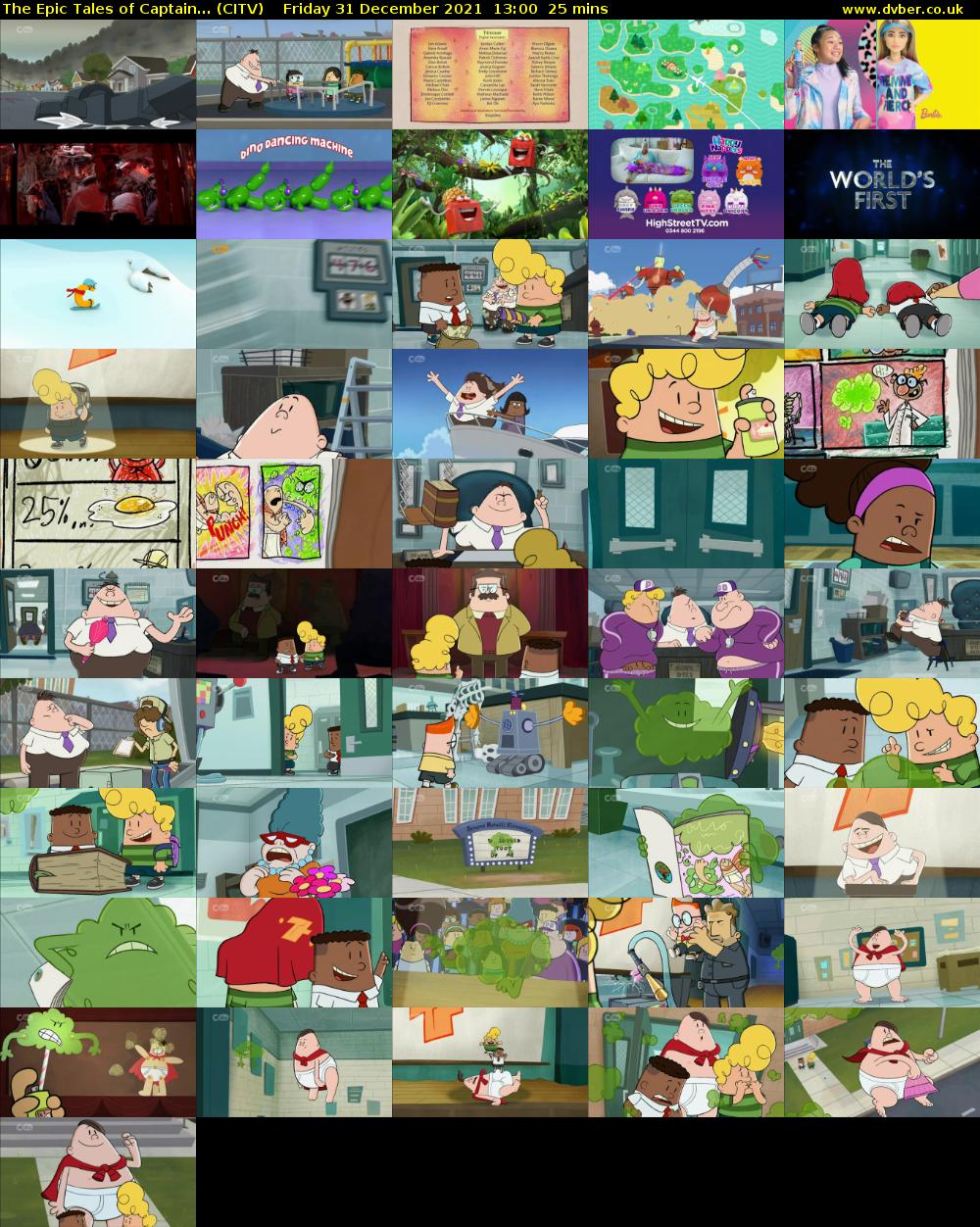 The Epic Tales of Captain... (CITV) Friday 31 December 2021 13:00 - 13:25