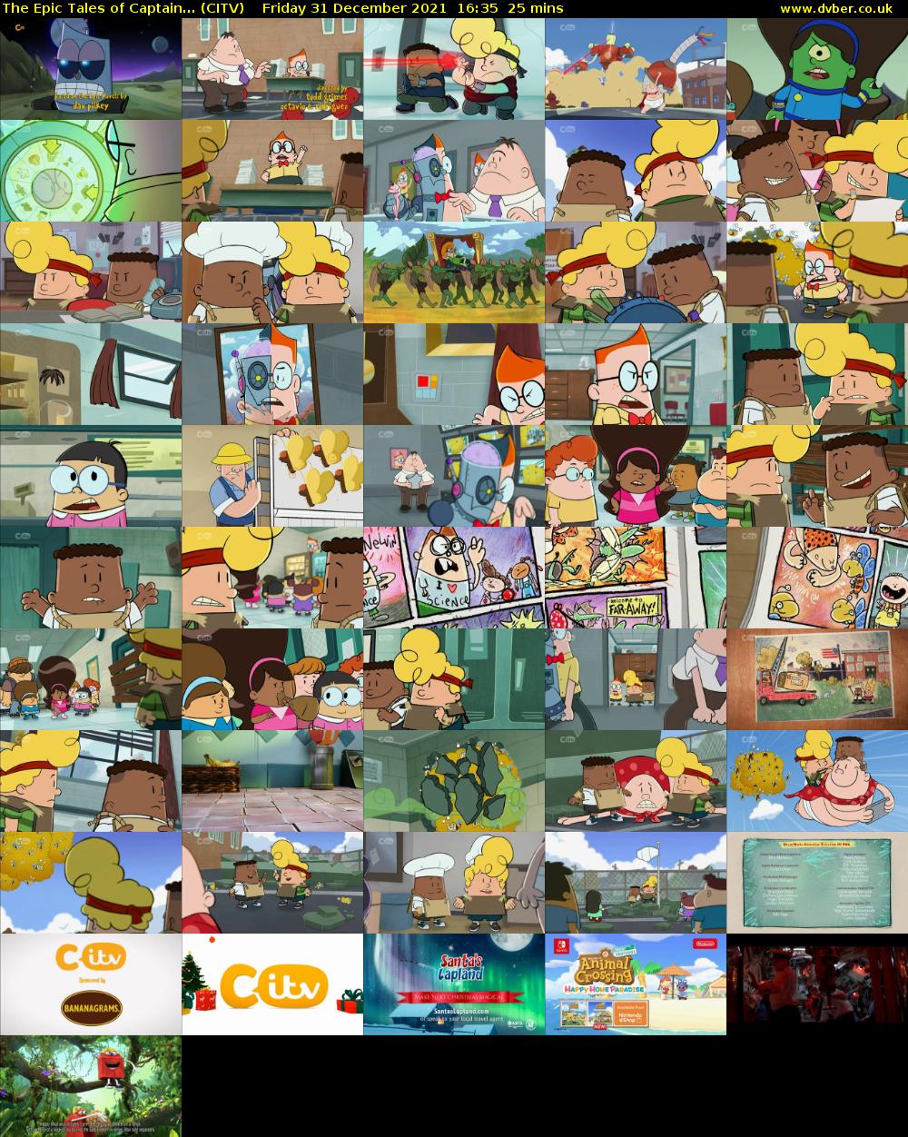 The Epic Tales of Captain... (CITV) Friday 31 December 2021 16:35 - 17:00