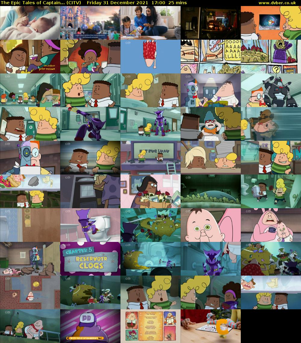 The Epic Tales of Captain... (CITV) Friday 31 December 2021 17:00 - 17:25