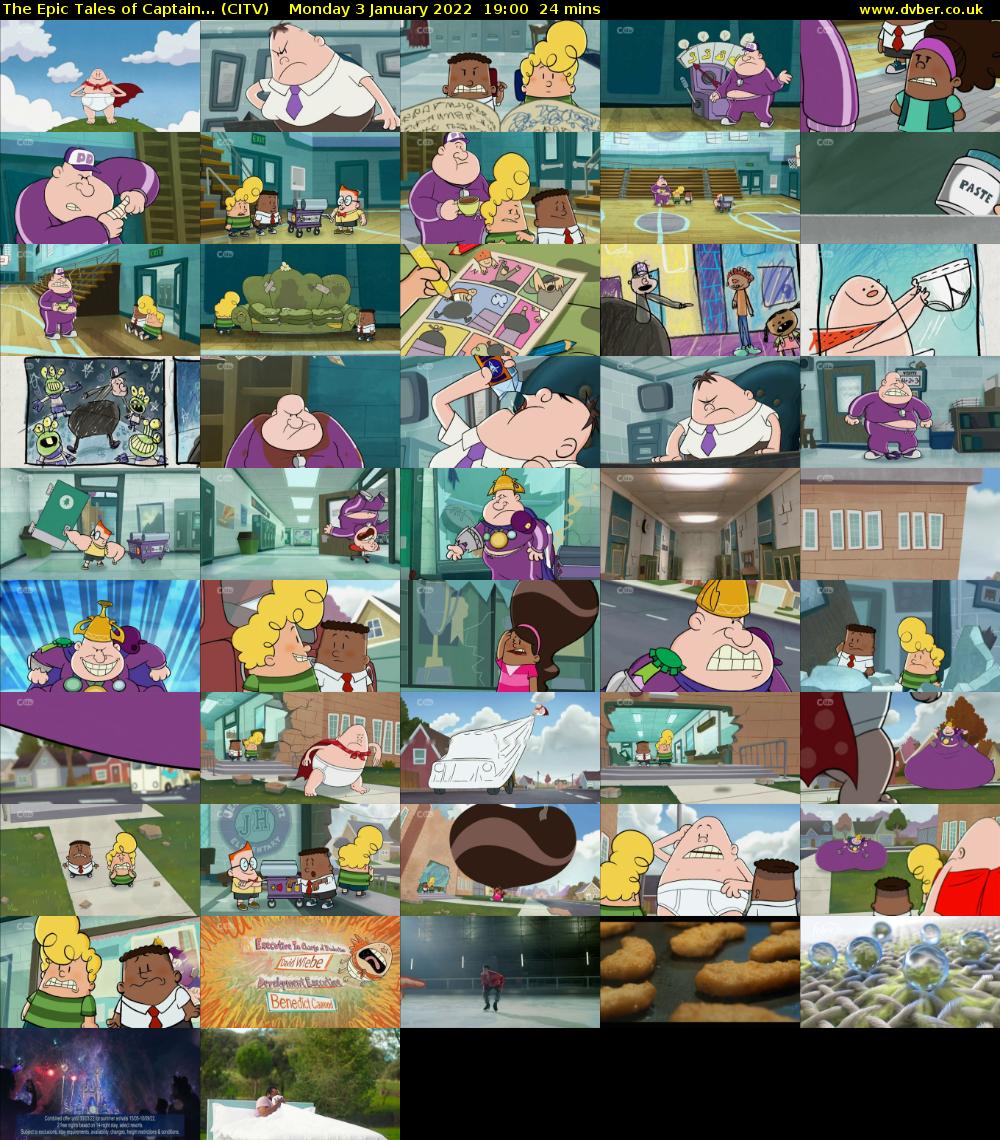 The Epic Tales of Captain... (CITV) Monday 3 January 2022 19:00 - 19:24