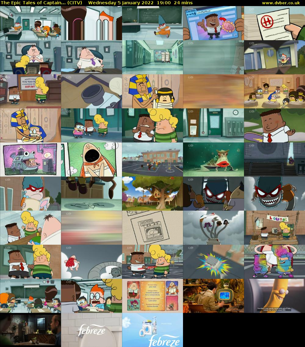 The Epic Tales of Captain... (CITV) Wednesday 5 January 2022 19:00 - 19:24