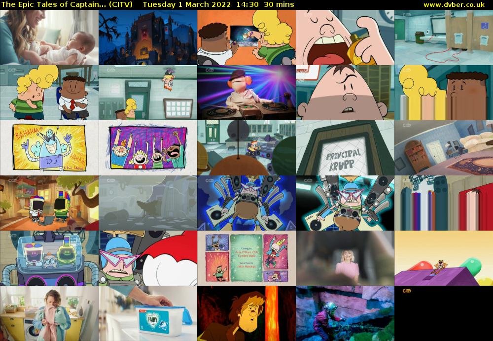The Epic Tales of Captain... (CITV) Tuesday 1 March 2022 14:30 - 15:00