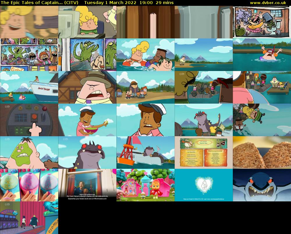 The Epic Tales of Captain... (CITV) Tuesday 1 March 2022 19:00 - 19:29