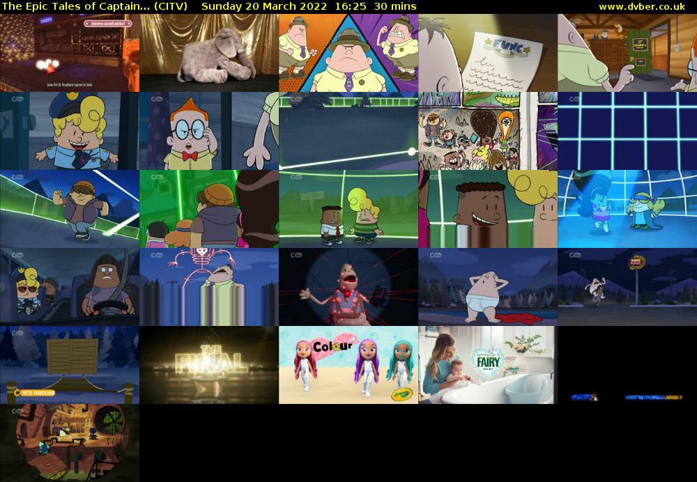 The Epic Tales of Captain... (CITV) Sunday 20 March 2022 16:25 - 16:55