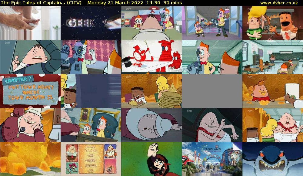 The Epic Tales of Captain... (CITV) Monday 21 March 2022 14:30 - 15:00
