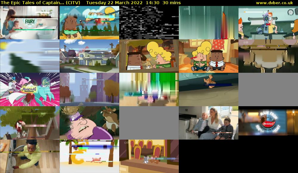 The Epic Tales of Captain... (CITV) Tuesday 22 March 2022 14:30 - 15:00