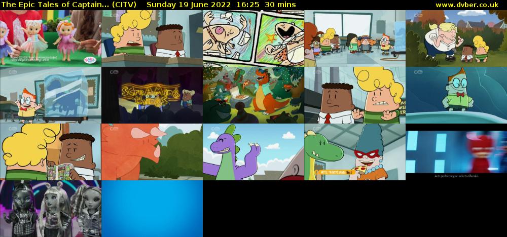 The Epic Tales of Captain... (CITV) Sunday 19 June 2022 16:25 - 16:55