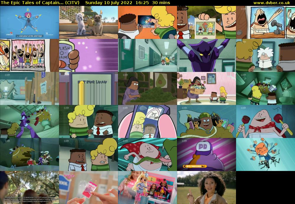 The Epic Tales of Captain... (CITV) Sunday 10 July 2022 16:25 - 16:55