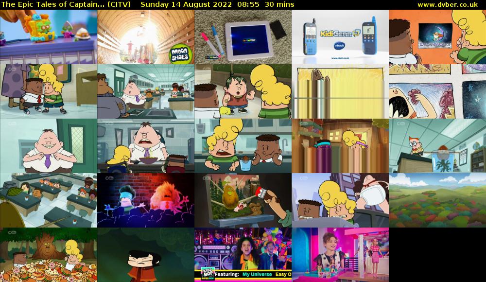 The Epic Tales of Captain... (CITV) Sunday 14 August 2022 08:55 - 09:25
