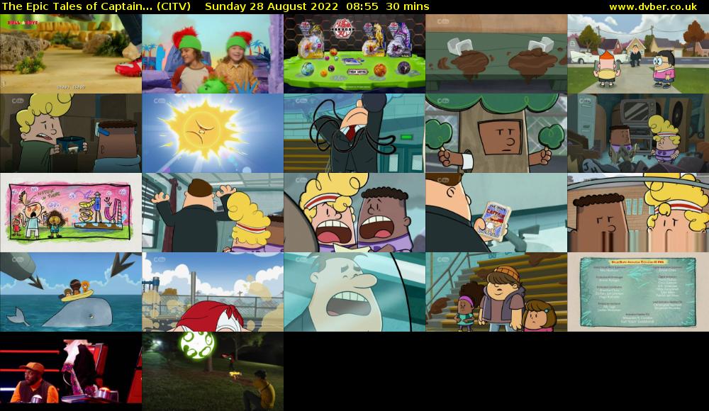 The Epic Tales of Captain... (CITV) Sunday 28 August 2022 08:55 - 09:25