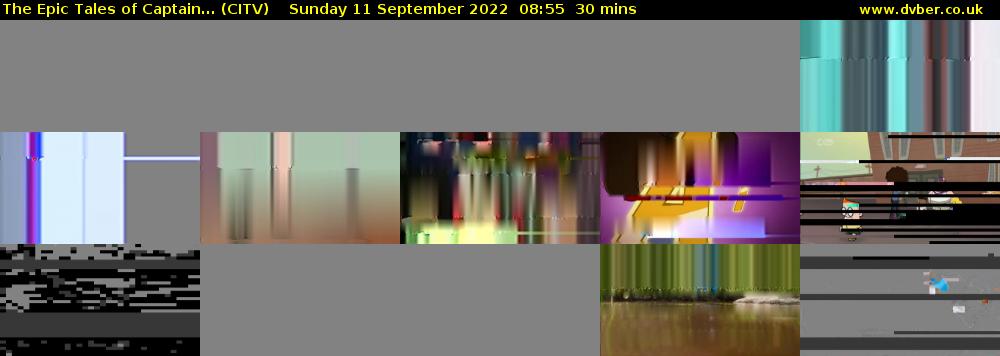 The Epic Tales of Captain... (CITV) Sunday 11 September 2022 08:55 - 09:25