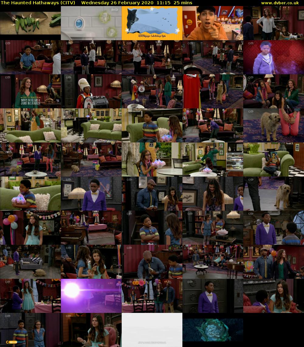 The Haunted Hathaways (CITV) Wednesday 26 February 2020 11:15 - 11:40