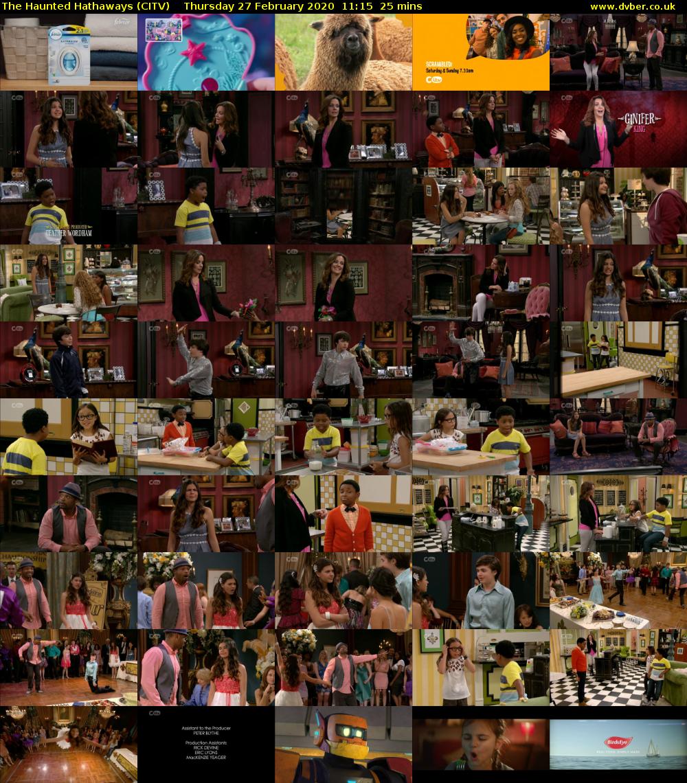 The Haunted Hathaways (CITV) Thursday 27 February 2020 11:15 - 11:40