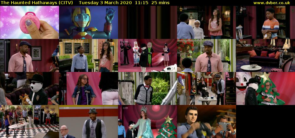 The Haunted Hathaways (CITV) Tuesday 3 March 2020 11:15 - 11:40