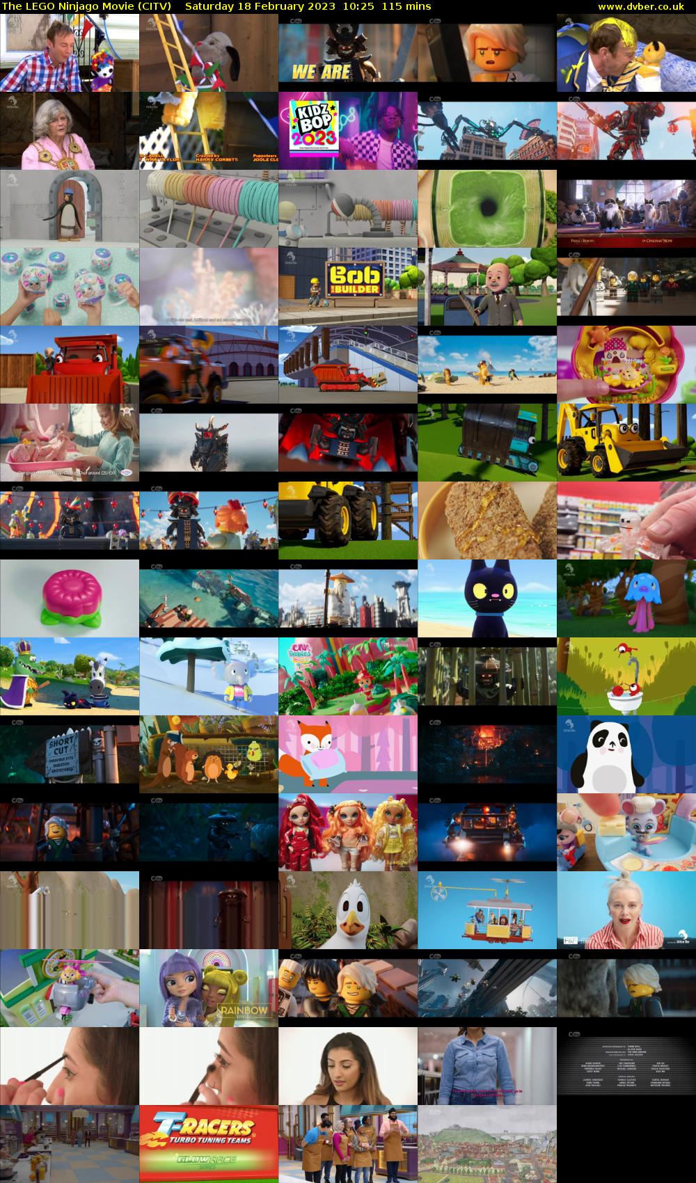 The LEGO Ninjago Movie (CITV) Saturday 18 February 2023 10:25 - 12:20