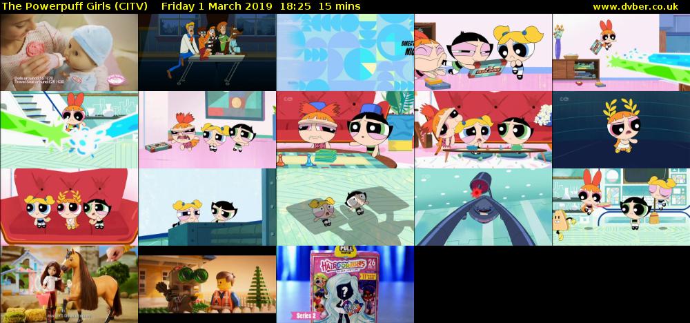 The Powerpuff Girls (CITV) Friday 1 March 2019 18:25 - 18:40