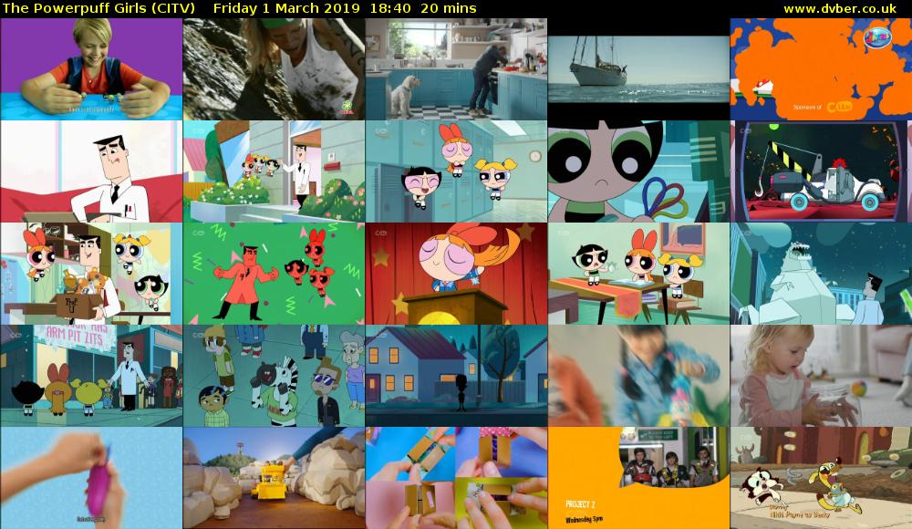 The Powerpuff Girls (CITV) Friday 1 March 2019 18:40 - 19:00