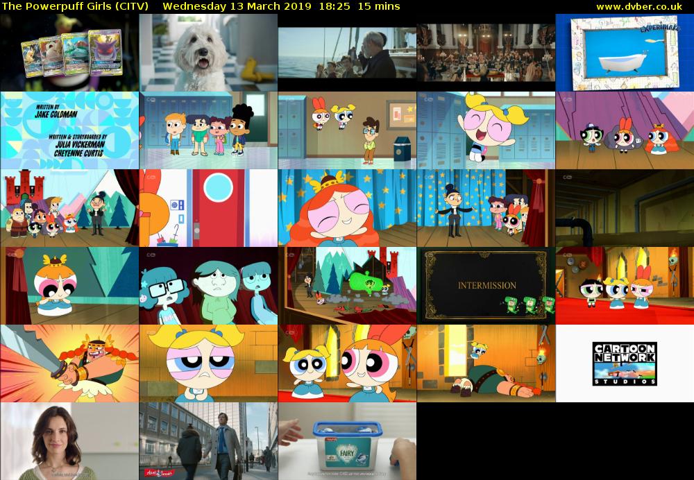 The Powerpuff Girls (CITV) Wednesday 13 March 2019 18:25 - 18:40