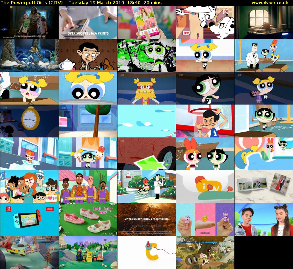 The Powerpuff Girls (CITV) Tuesday 19 March 2019 18:40 - 19:00