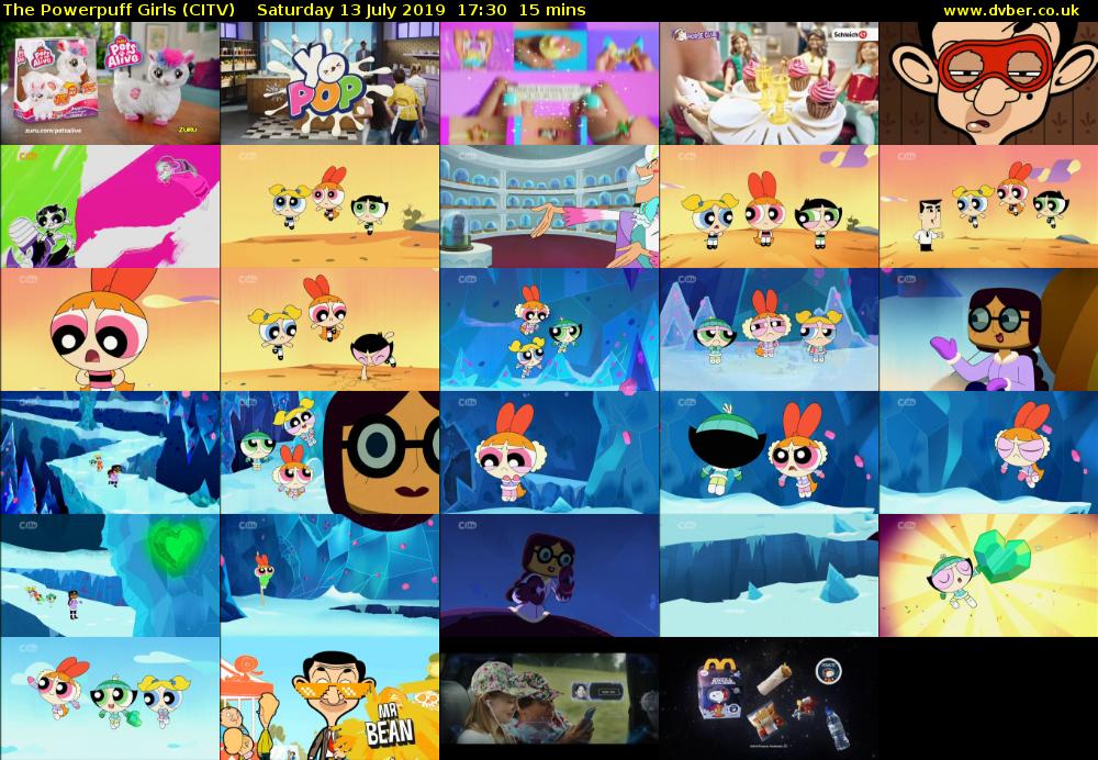 The Powerpuff Girls (CITV) Saturday 13 July 2019 17:30 - 17:45