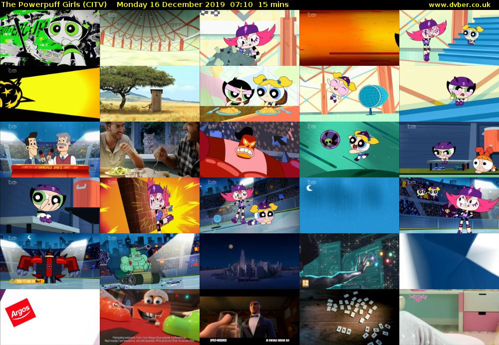 The Powerpuff Girls (CITV) Monday 16 December 2019 07:10 - 07:25