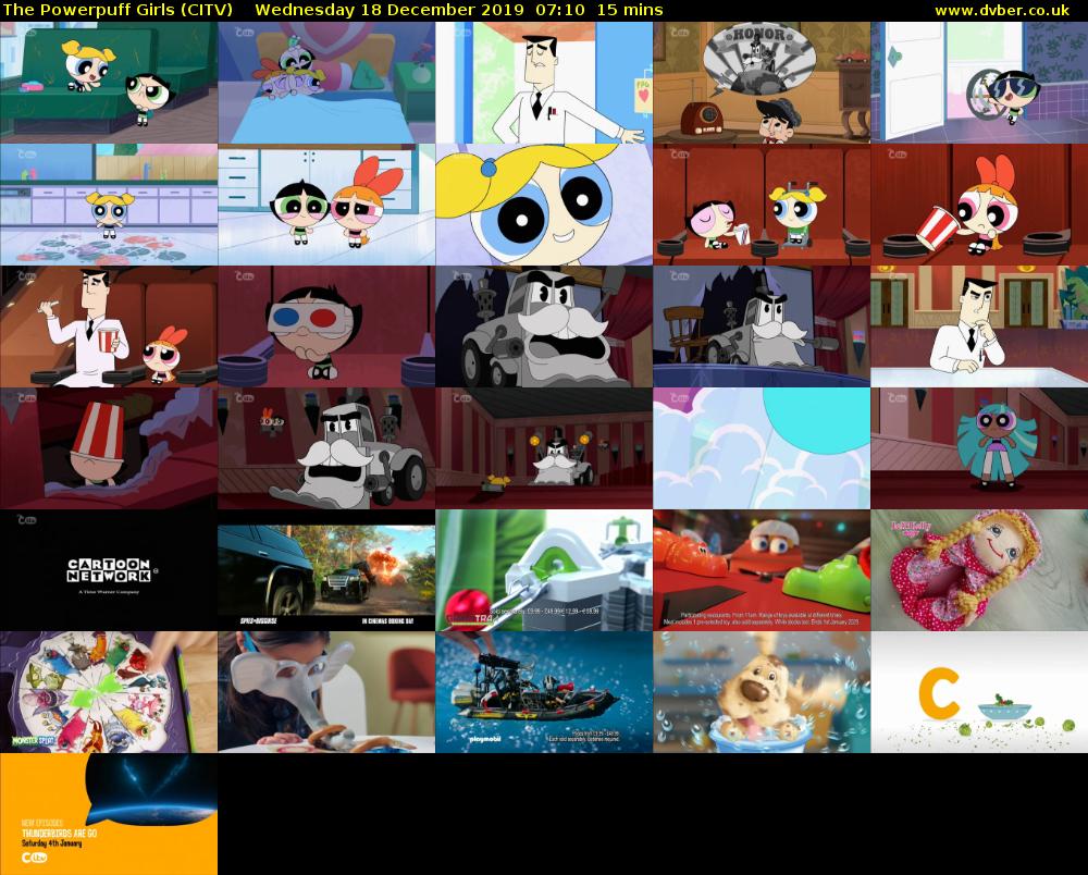 The Powerpuff Girls (CITV) Wednesday 18 December 2019 07:10 - 07:25