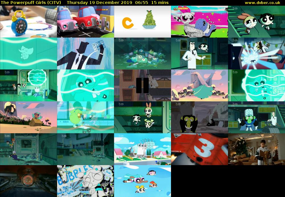 The Powerpuff Girls (CITV) Thursday 19 December 2019 06:55 - 07:10