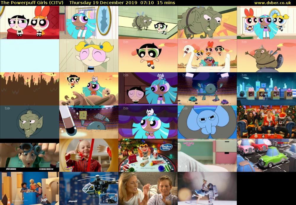 The Powerpuff Girls (CITV) Thursday 19 December 2019 07:10 - 07:25