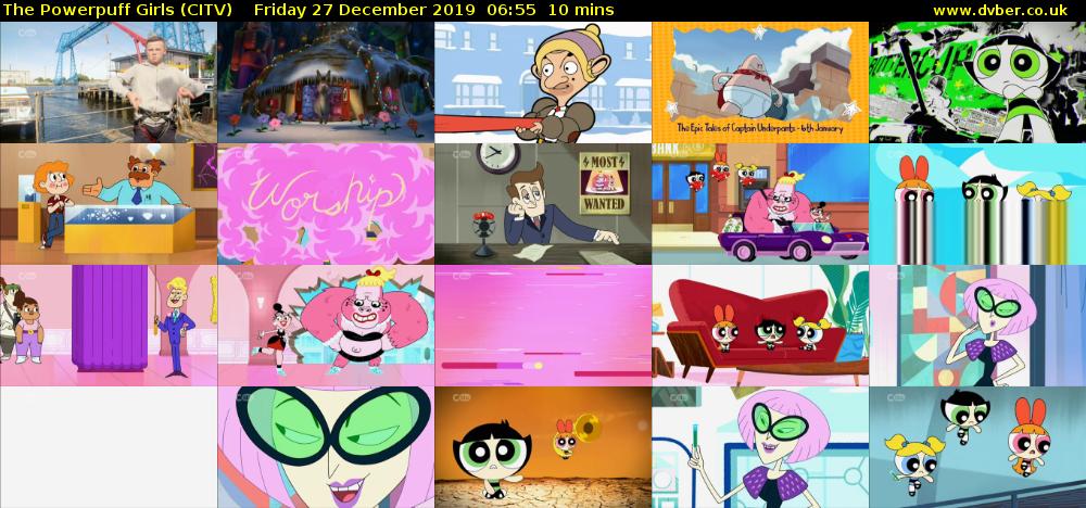 The Powerpuff Girls (CITV) Friday 27 December 2019 06:55 - 07:05