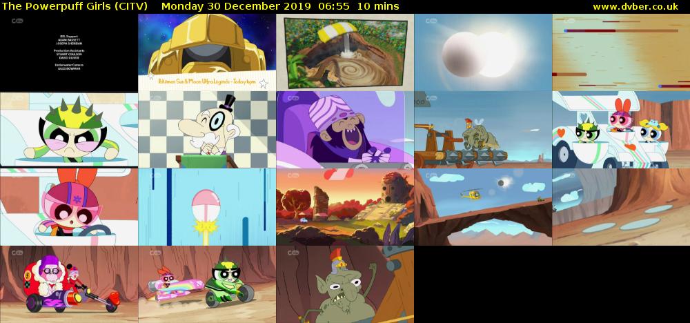 The Powerpuff Girls (CITV) Monday 30 December 2019 06:55 - 07:05