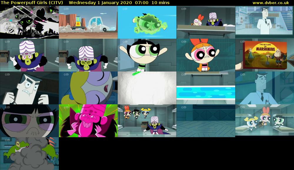 The Powerpuff Girls (CITV) Wednesday 1 January 2020 07:00 - 07:10