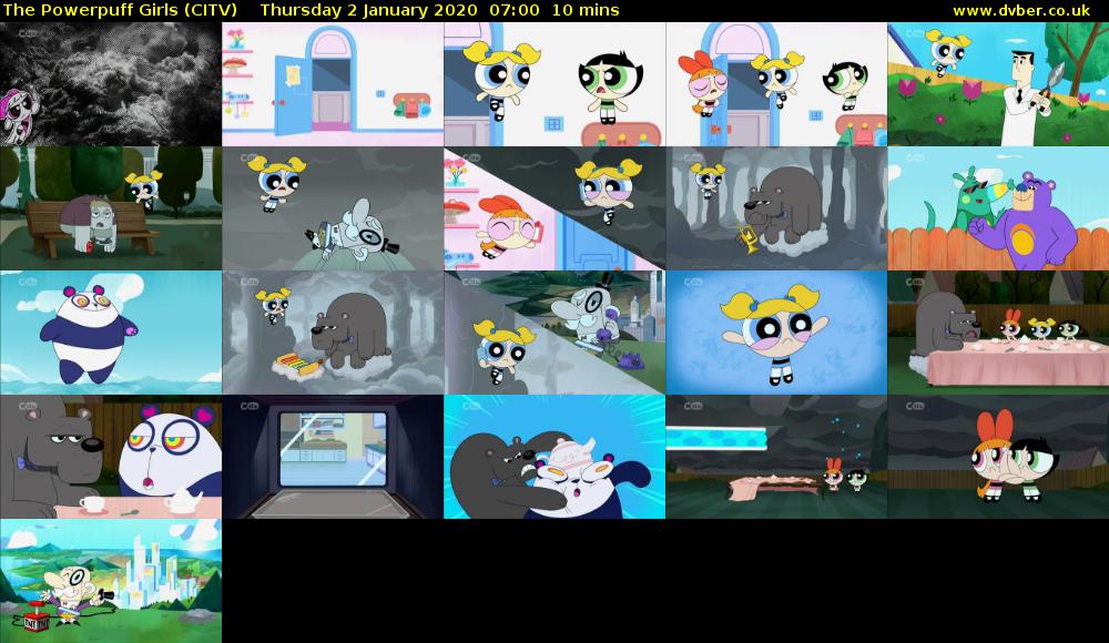 The Powerpuff Girls (CITV) Thursday 2 January 2020 07:00 - 07:10