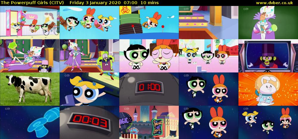 The Powerpuff Girls (CITV) Friday 3 January 2020 07:00 - 07:10