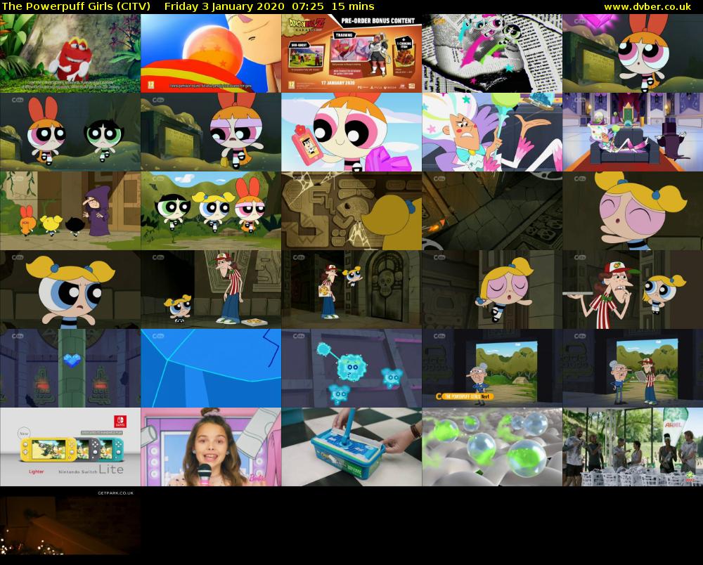 The Powerpuff Girls (CITV) Friday 3 January 2020 07:25 - 07:40