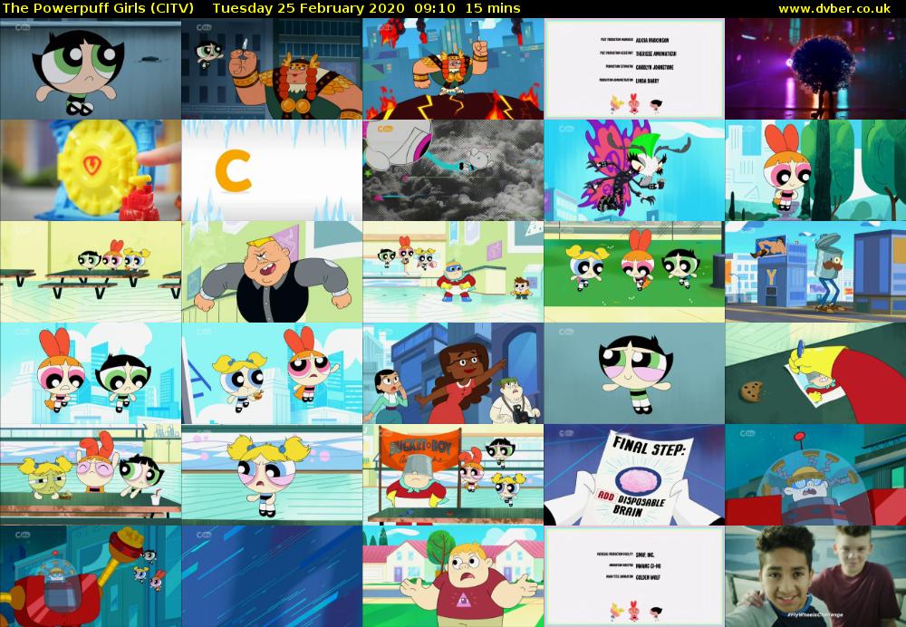 The Powerpuff Girls (CITV) Tuesday 25 February 2020 09:10 - 09:25