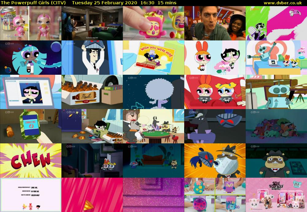 The Powerpuff Girls (CITV) Tuesday 25 February 2020 16:30 - 16:45