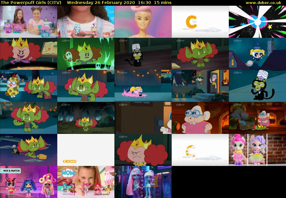 The Powerpuff Girls (CITV) Wednesday 26 February 2020 16:30 - 16:45