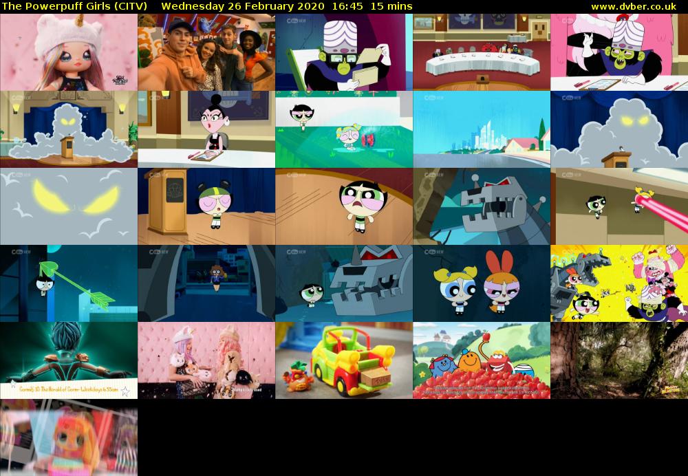 The Powerpuff Girls (CITV) Wednesday 26 February 2020 16:45 - 17:00