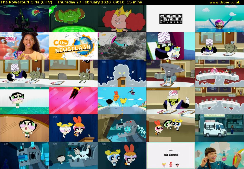 The Powerpuff Girls (CITV) Thursday 27 February 2020 09:10 - 09:25