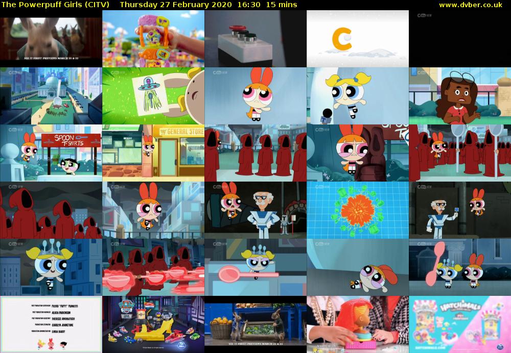 The Powerpuff Girls (CITV) Thursday 27 February 2020 16:30 - 16:45