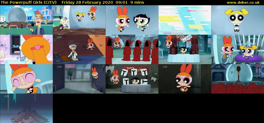 The Powerpuff Girls (CITV) Friday 28 February 2020 09:01 - 09:10