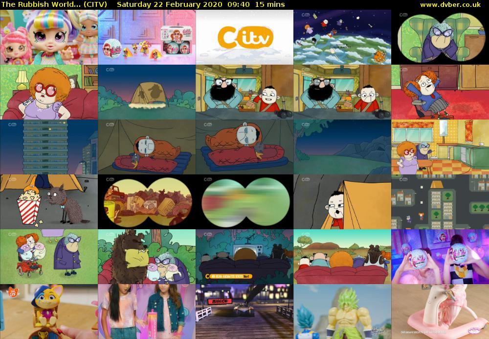 The Rubbish World... (CITV) Saturday 22 February 2020 09:40 - 09:55