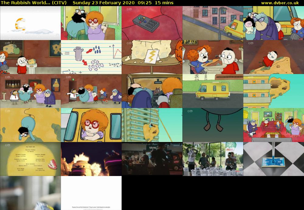 The Rubbish World... (CITV) Sunday 23 February 2020 09:25 - 09:40