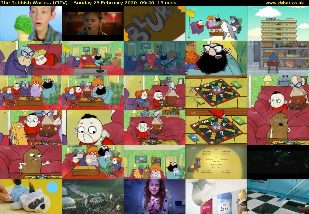 The Rubbish World... (CITV) Sunday 23 February 2020 09:40 - 09:55