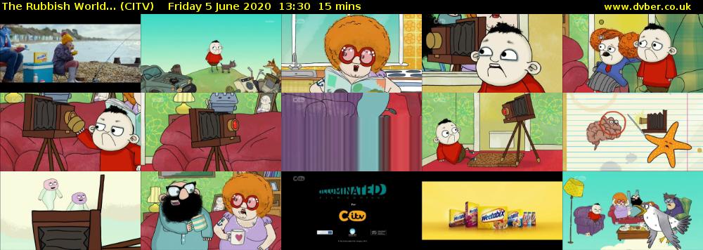 The Rubbish World... (CITV) Friday 5 June 2020 13:30 - 13:45