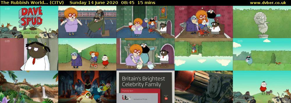 The Rubbish World... (CITV) Sunday 14 June 2020 08:45 - 09:00