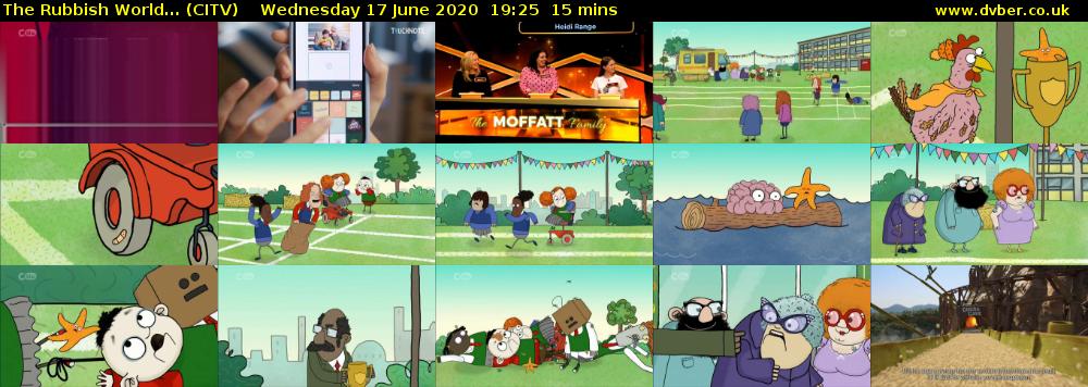 The Rubbish World... (CITV) Wednesday 17 June 2020 19:25 - 19:40